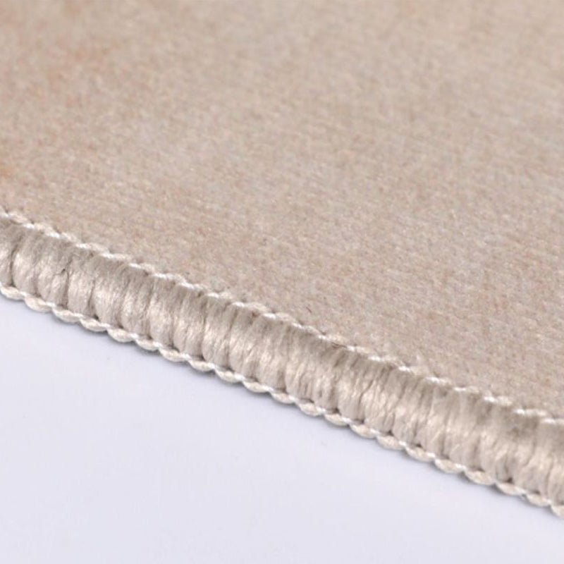 Khaki Modern Rug Polyester Curve Indoor Rug Non-Slip Backing Rug for Home Decor