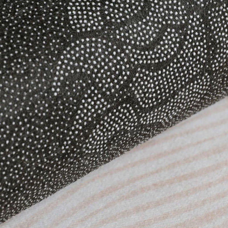 Khaki Modern Rug Polyester Curve Indoor Rug Non-Slip Backing Rug for Home Decor