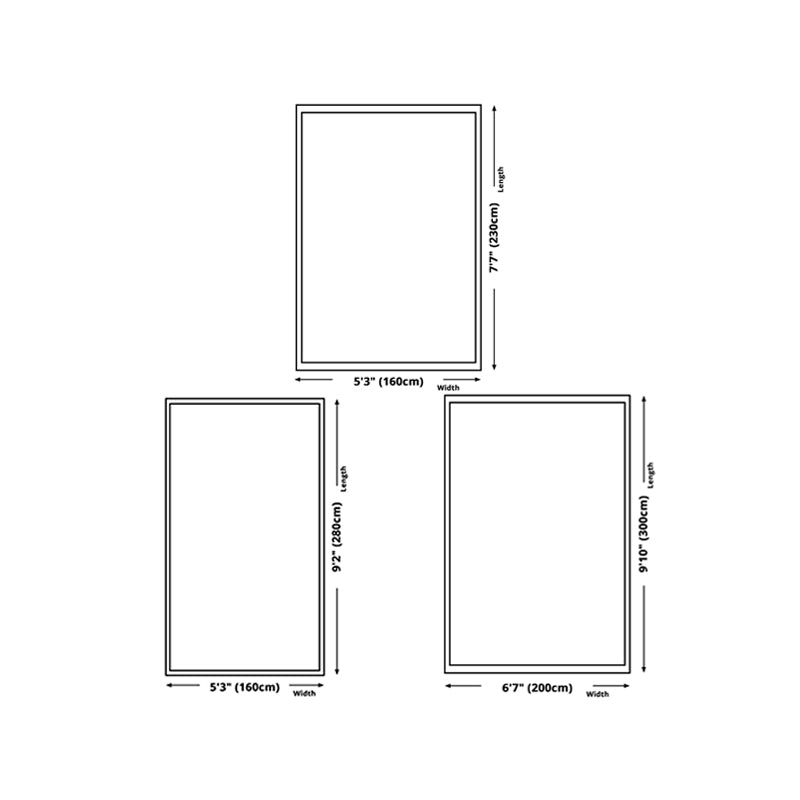 White Modern Rug Polyester Abstract Line Rug Non-Slip Backing Rug for Home Decor