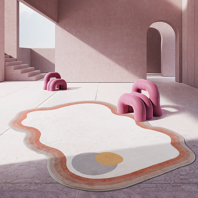 Alfombra impresa de transición novedosa alfombra de alfombra moderna alfombra de interior para mascotas para sala de estar para sala de estar