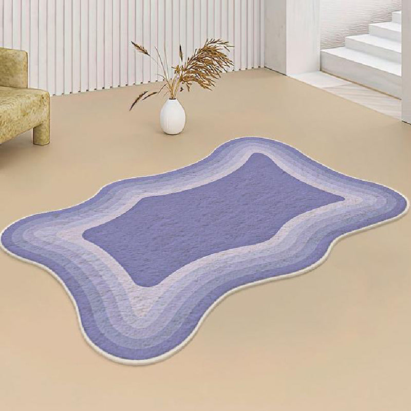 Nordic Ombre Pattern Rug Polyester Indoor Rug Non-Slip Backing Area Carpet for Home Decoration