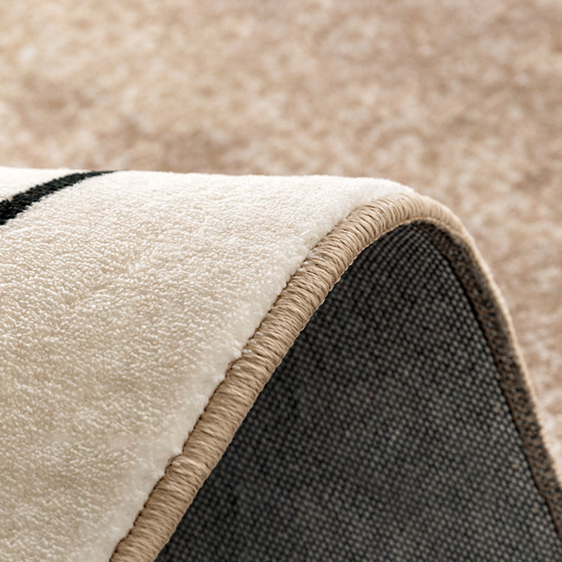 Alfombra de color blanco alfombra poliéster alfombra de respaldo sin deslizamiento para salón para salón