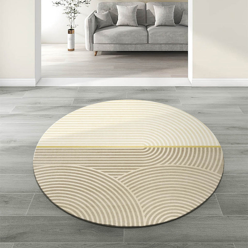 Alfombra de alfombra simple de alfombra beige alfombra lavable alfombra para decoración del hogar