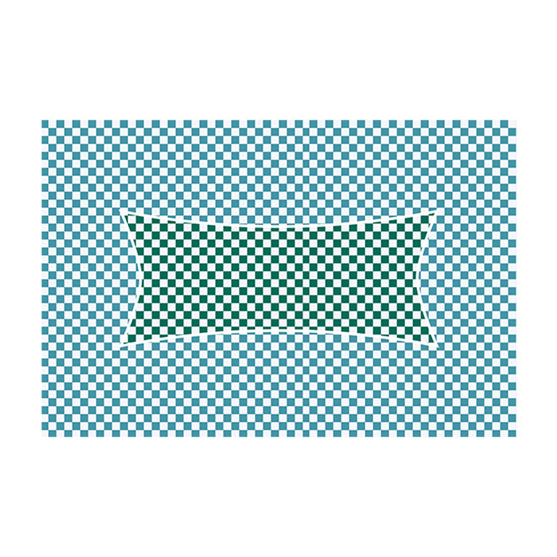 Green Modern Rug Polyester Love Pattern Rug Stain Resistant Rug for Living Room