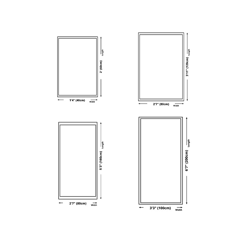 Green Modern Rug Polyester Love Pattern Rug Stain Resistant Rug for Living Room