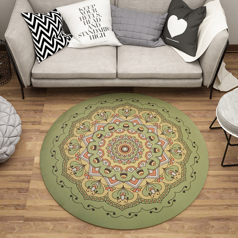 Dark Graphic Rug Polyester Modern Rug Non-Slip Backing Rug for Home Decor