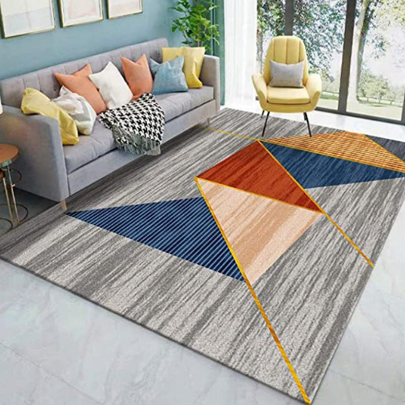 Gold Simple Rug Polyester Gold Wire Rug Non-Slip Backing Rug for Drawing Room