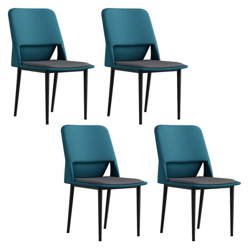 Industrial Metal Dining Room Chairs Open Back Dining Side Chairs for Restaurant