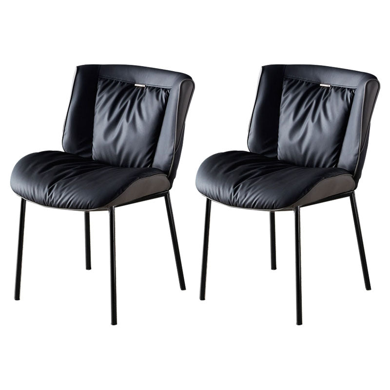 Silla lateral industrial interior Silla tapizada de metal con respaldo sólido para comedor
