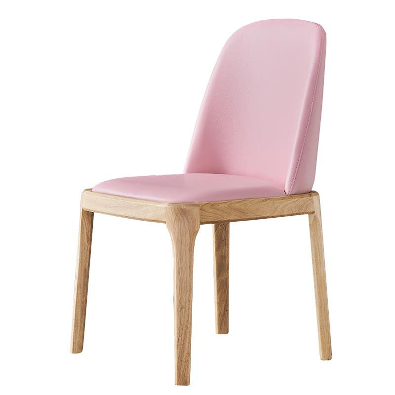 Silla de comedor industrial Ash Parsons con acabado mate de piel sintética (juego de 2)