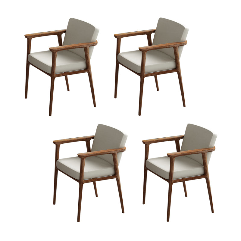 Silla de comedor tapizada con respaldo sólido de estilo tradicional para interiores