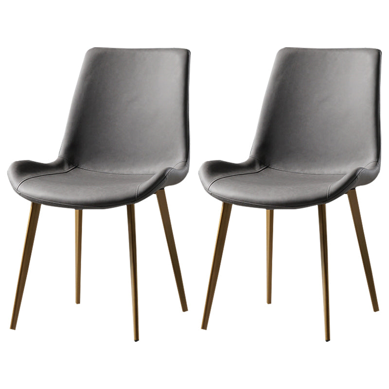 Silla lateral de comedor de metal de estilo nórdico, silla lateral de comedor sin brazos para cocina