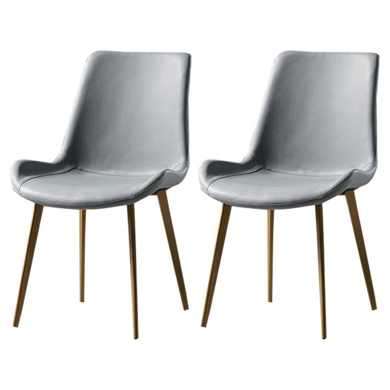 Silla lateral de comedor de metal de estilo nórdico, silla lateral de comedor sin brazos para cocina