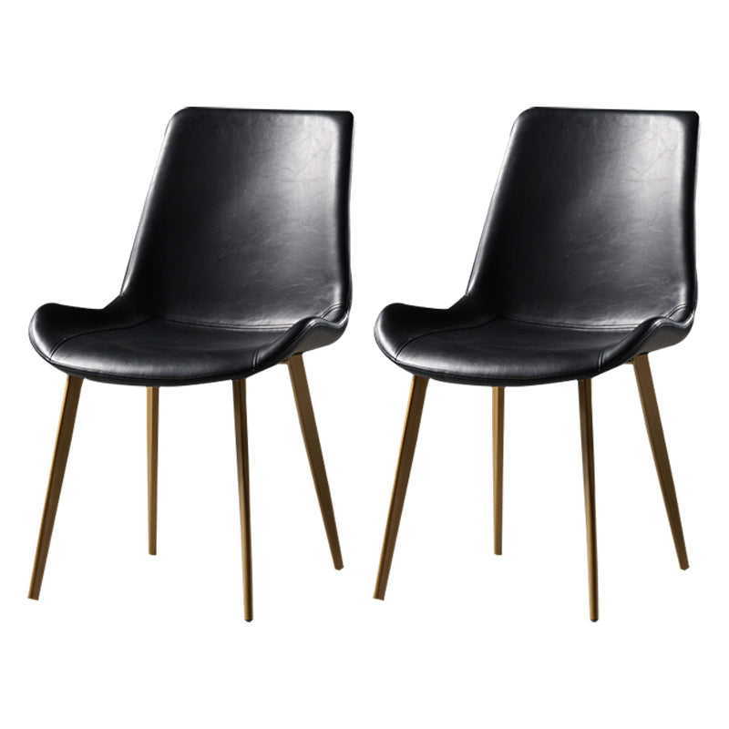 Silla lateral de comedor de metal de estilo nórdico, silla lateral de comedor sin brazos para cocina