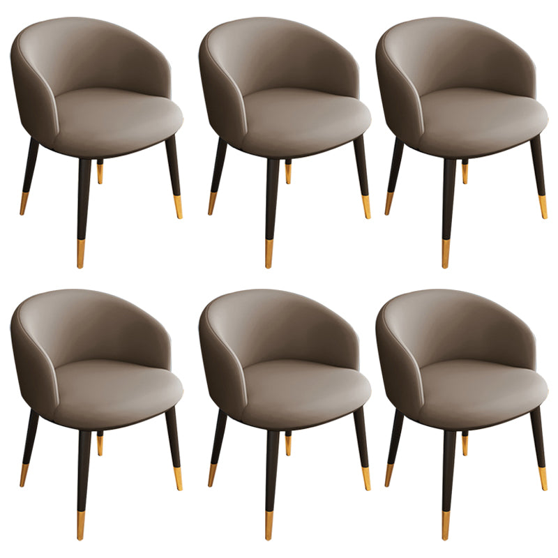 Silla sin brazos de comedor de metal Glam, silla lateral de comedor tapizada para restaurante