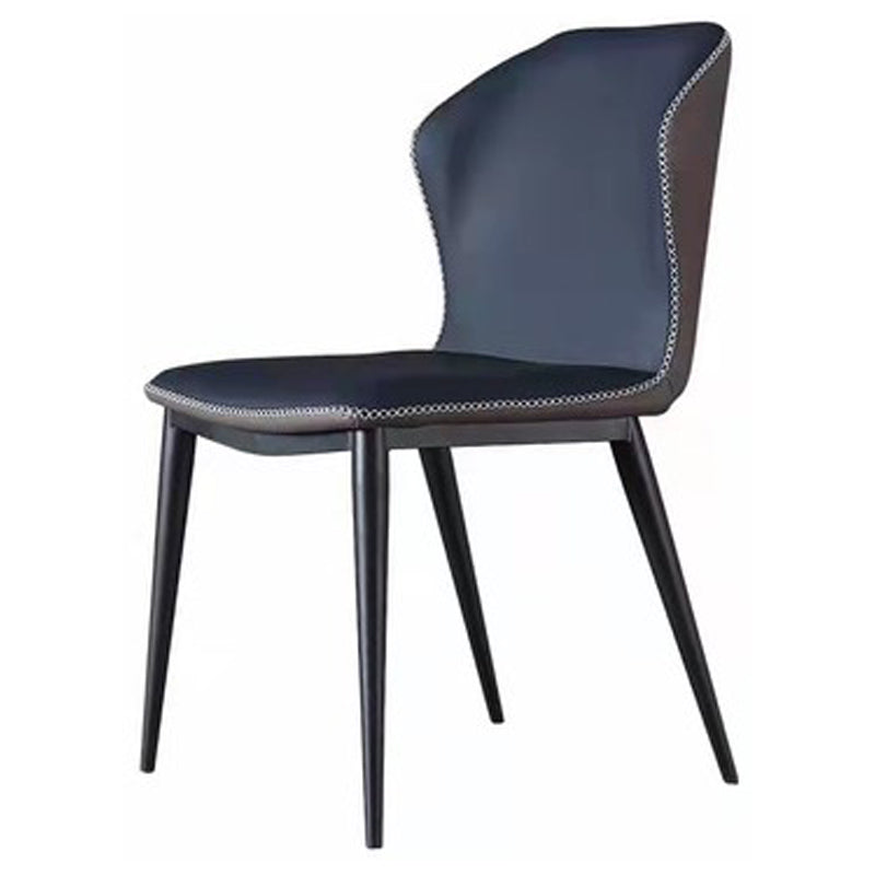 Silla lateral casera industrial Silla tapizada Wingback del comedor del metal