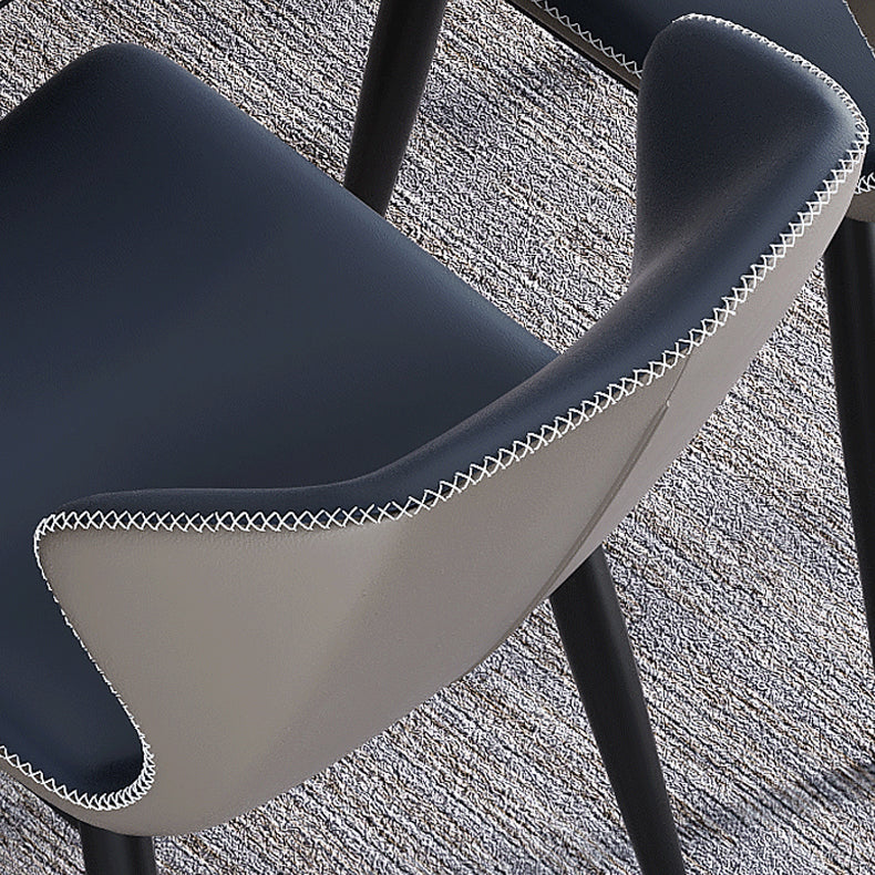 Silla lateral casera industrial Silla tapizada Wingback del comedor del metal