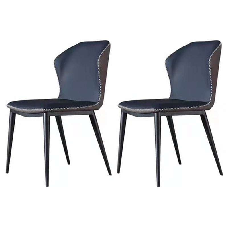 Silla lateral casera industrial Silla tapizada Wingback del comedor del metal