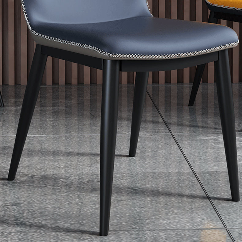 Silla lateral casera industrial Silla tapizada Wingback del comedor del metal