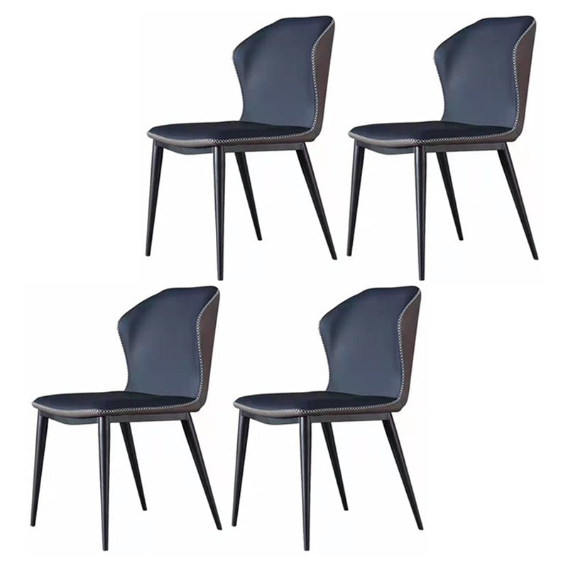 Silla lateral casera industrial Silla tapizada Wingback del comedor del metal