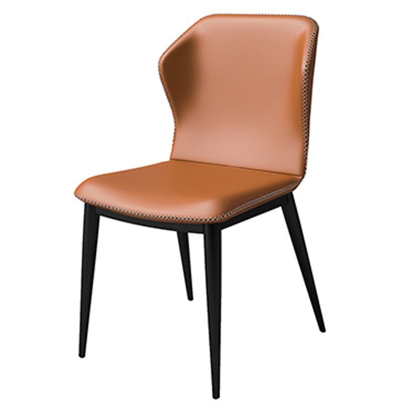 Silla lateral casera industrial Silla tapizada Wingback del comedor del metal