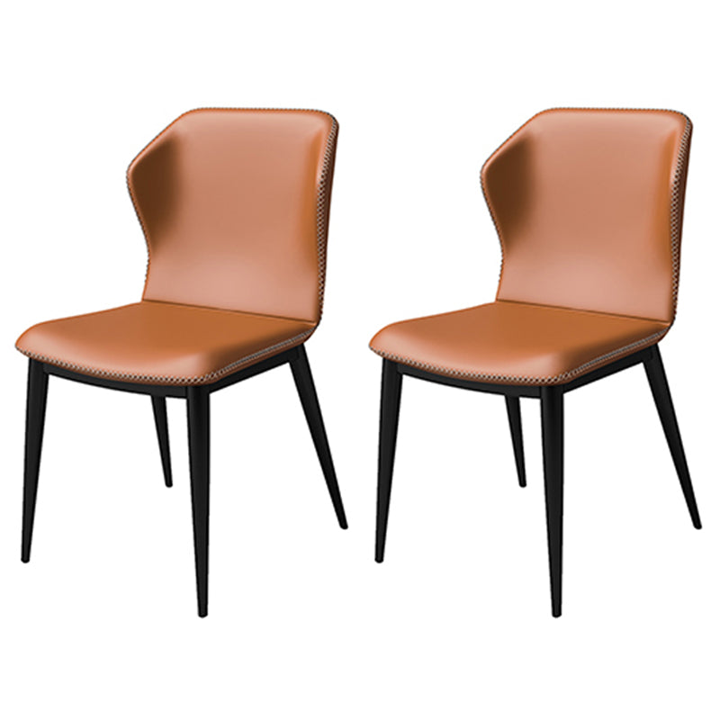 Silla lateral casera industrial Silla tapizada Wingback del comedor del metal