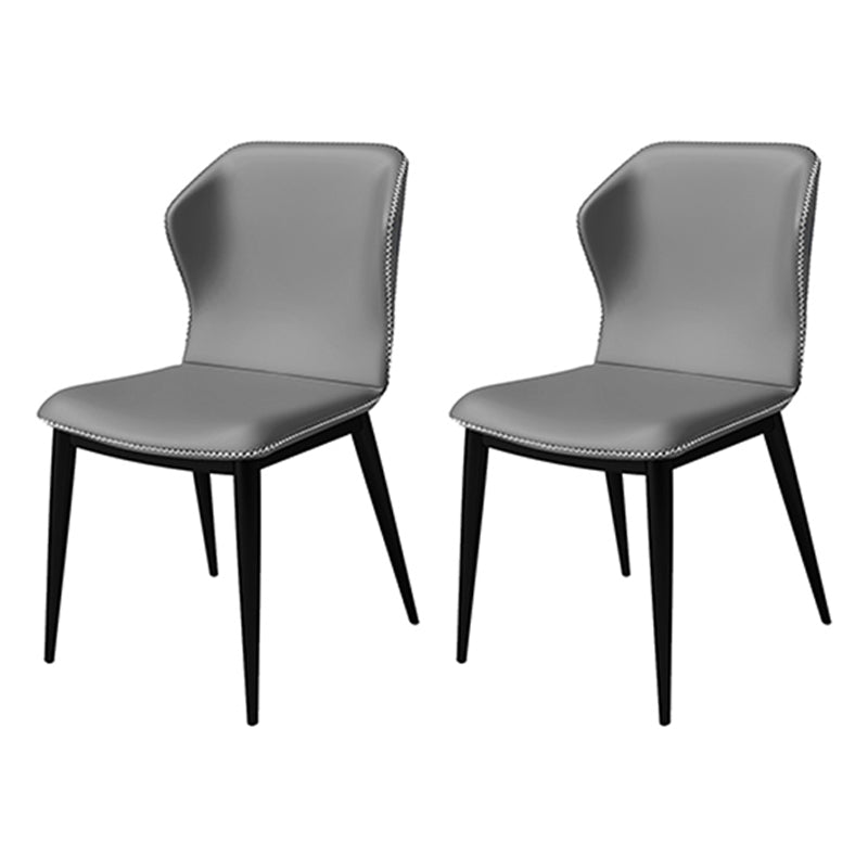 Silla lateral casera industrial Silla tapizada Wingback del comedor del metal