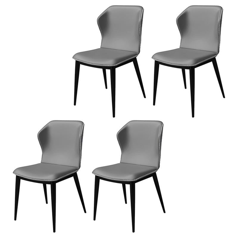 Silla lateral casera industrial Silla tapizada Wingback del comedor del metal