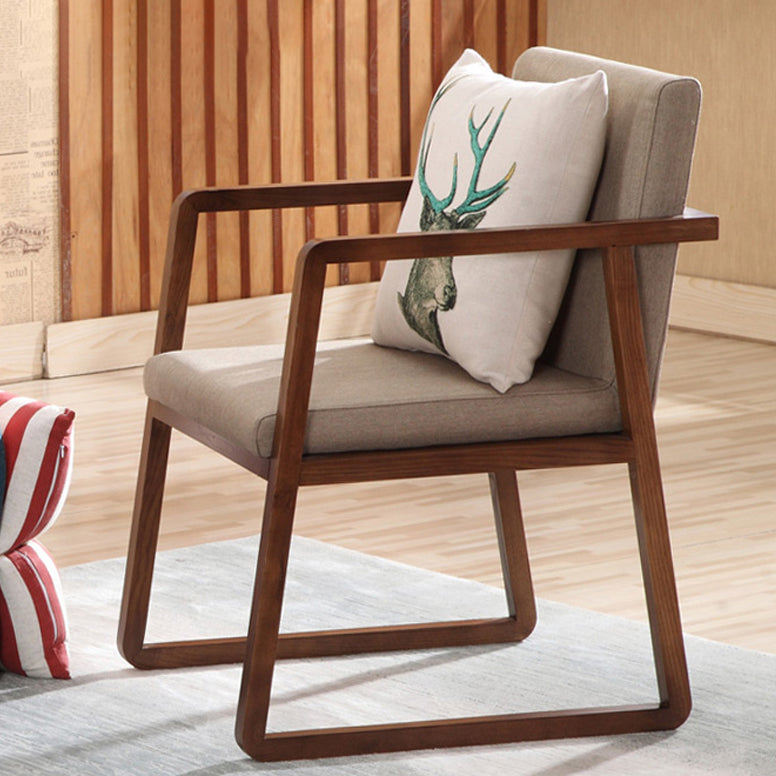 Silla auxiliar de comedor de estilo moderno, sillones de comedor de madera para cocina