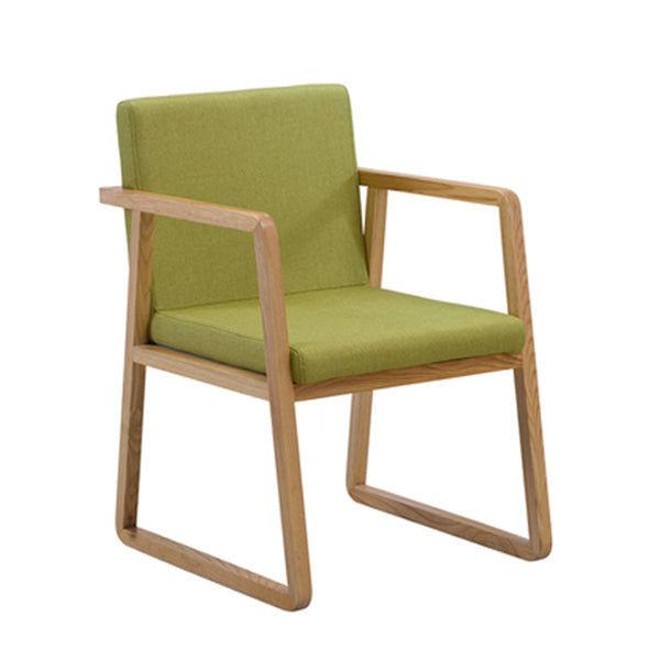 Silla auxiliar de comedor de estilo moderno, sillones de comedor de madera para cocina