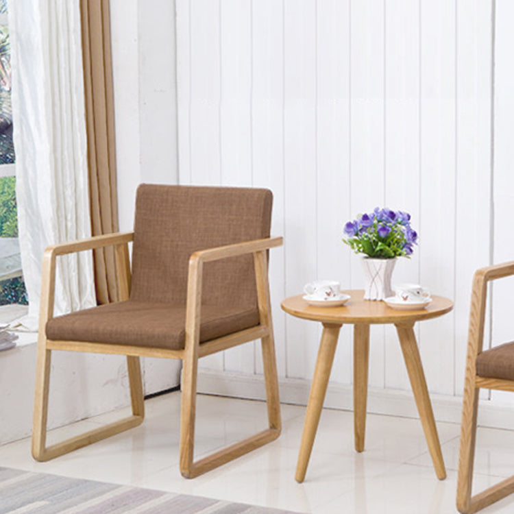 Silla auxiliar de comedor de estilo moderno, sillones de comedor de madera para cocina