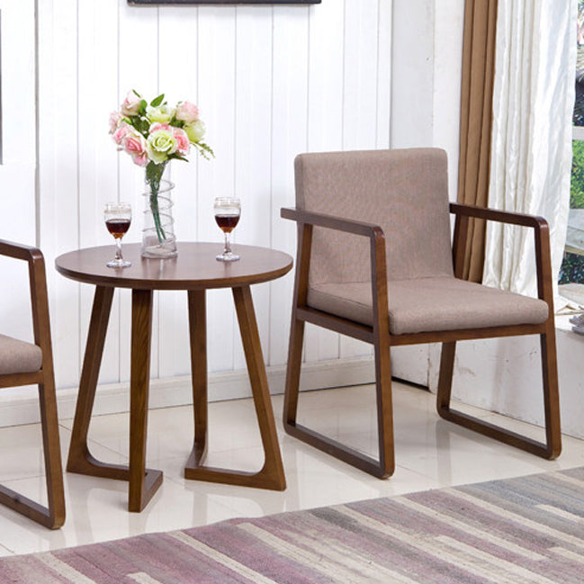 Silla auxiliar de comedor de estilo moderno, sillones de comedor de madera para cocina