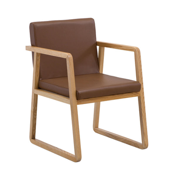 Silla auxiliar de comedor de estilo moderno, sillones de comedor de madera para cocina