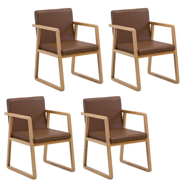 Silla auxiliar de comedor de estilo moderno, sillones de comedor de madera para cocina