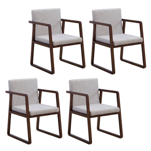 Silla auxiliar de comedor de estilo moderno, sillones de comedor de madera para cocina