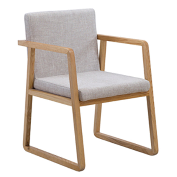 Silla auxiliar de comedor de estilo moderno, sillones de comedor de madera para cocina