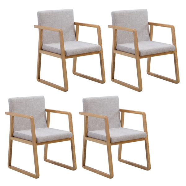 Silla auxiliar de comedor de estilo moderno, sillones de comedor de madera para cocina