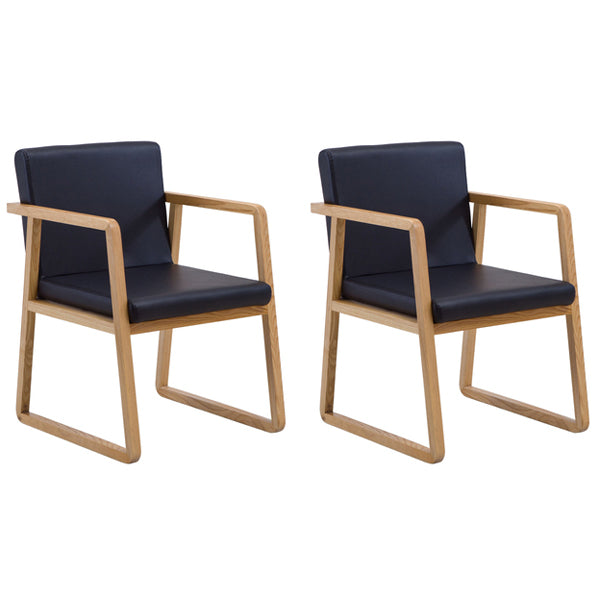 Silla auxiliar de comedor de estilo moderno, sillones de comedor de madera para cocina