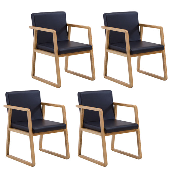 Silla auxiliar de comedor de estilo moderno, sillones de comedor de madera para cocina