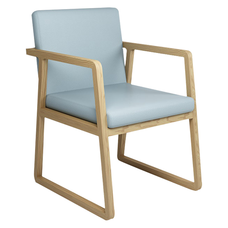 Silla auxiliar de comedor de estilo moderno, sillones de comedor de madera para cocina