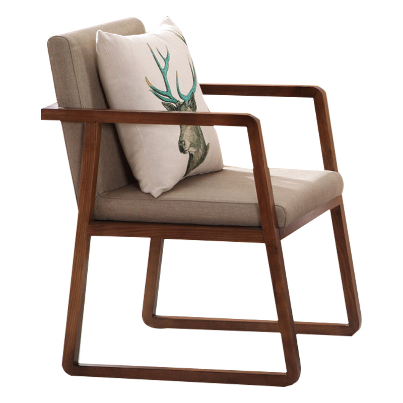 Silla auxiliar de comedor de estilo moderno, sillones de comedor de madera para cocina