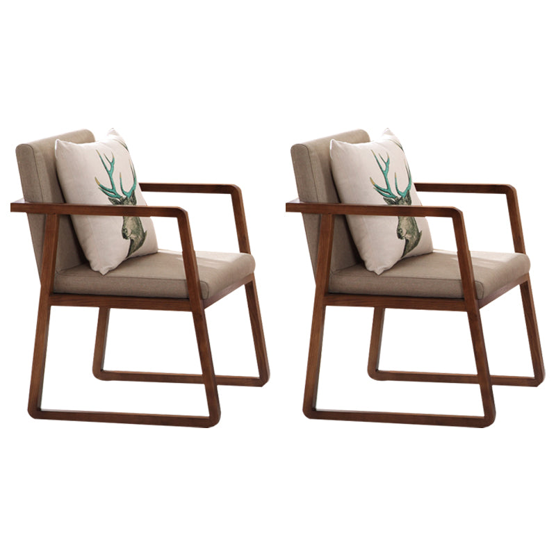 Silla auxiliar de comedor de estilo moderno, sillones de comedor de madera para cocina