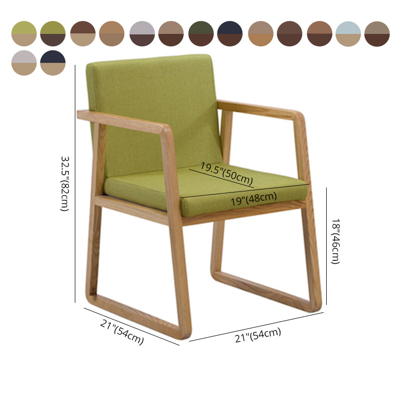 Silla auxiliar de comedor de estilo moderno, sillones de comedor de madera para cocina