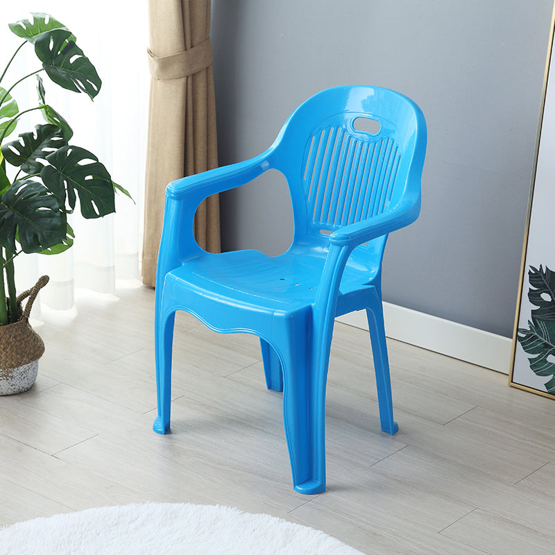 Modern Plastic Dining Room Chair Stacking Dining Arm Chair for Restaurant