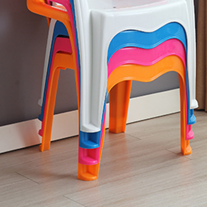 Modern Plastic Dining Room Chair Stacking Dining Arm Chair for Restaurant