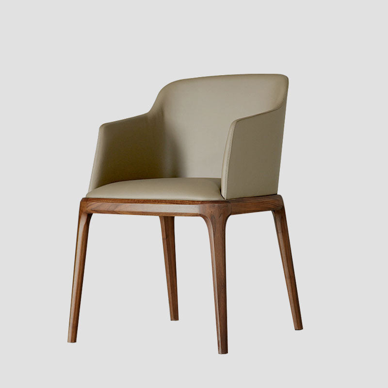 Sillas de comedor de madera de estilo moderno, sillas laterales con brazo para cocina