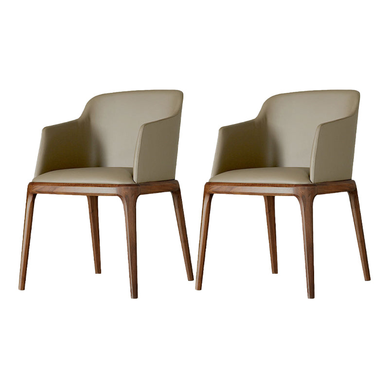 Sillas de comedor de madera de estilo moderno, sillas laterales con brazo para cocina