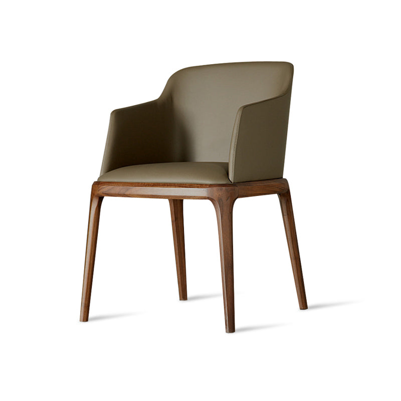 Sillas de comedor de madera de estilo moderno, sillas laterales con brazo para cocina