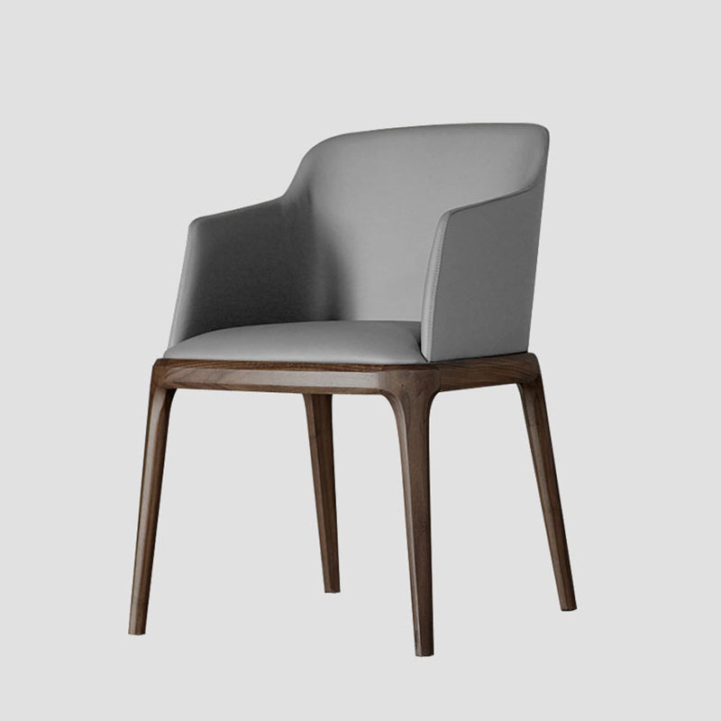 Sillas de comedor de madera de estilo moderno, sillas laterales con brazo para cocina