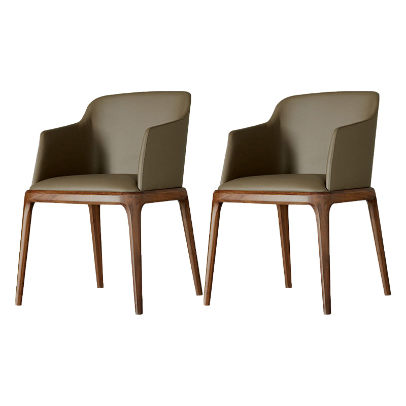Sillas de comedor de madera de estilo moderno, sillas laterales con brazo para cocina